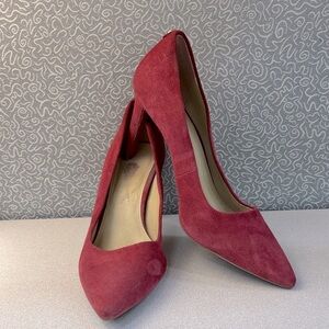 Michael Kors Rose Colored Suede Pointed Toe Pumps - Size 8